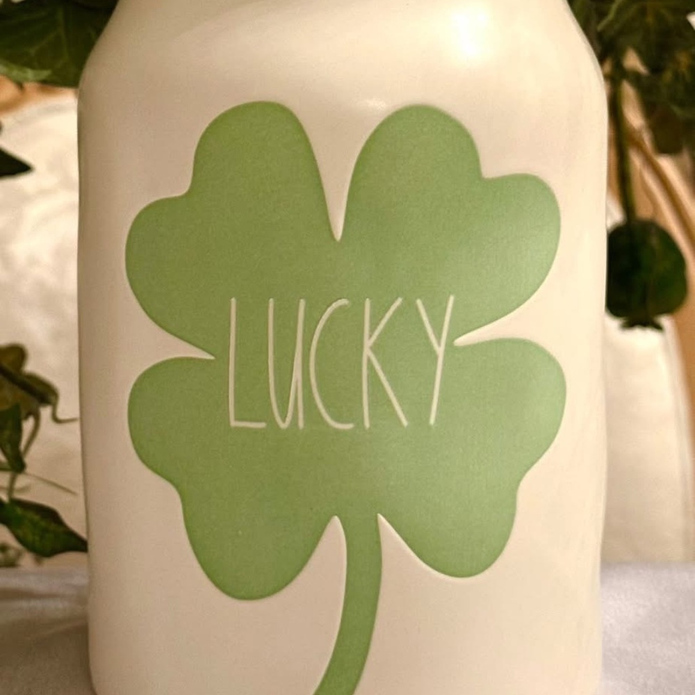 Rae Dunn “Lucky” Accessories Decor Jar